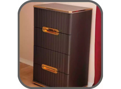 Kommode 4 Tiräng Sideboard Braun Gold Holz Schafschaf Schlofzëmmer