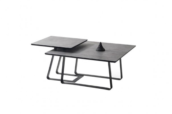 Grupp Couchtisch Säitetisch Kaffisdësch Gro 2tlg Set Dësch Holz