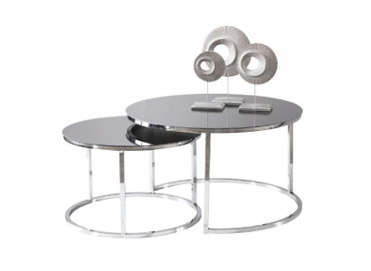Couchtisch Luxus Set Niewentisch Kaffisdësch Sëlwer Wunnzëmmer Design