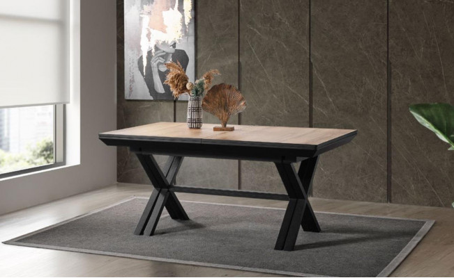 Grousst Dësch Konferenzdëscher Iesszëmmerdësch Auszéiht Holz Brong XXL