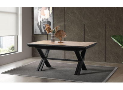 Grousst Dësch Konferenzdëscher Iesszëmmerdësch Auszéiht Holz Brong XXL