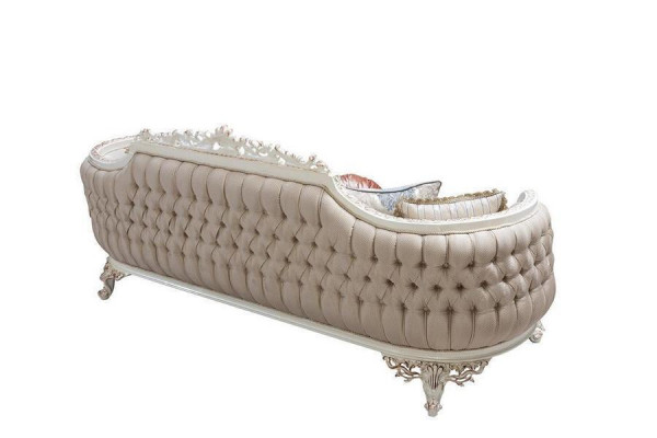 Sofa Garnitur Klassesch Luxus Sofan Sessel Wunnzëmmer Set 3+1 Setter Chesterfield