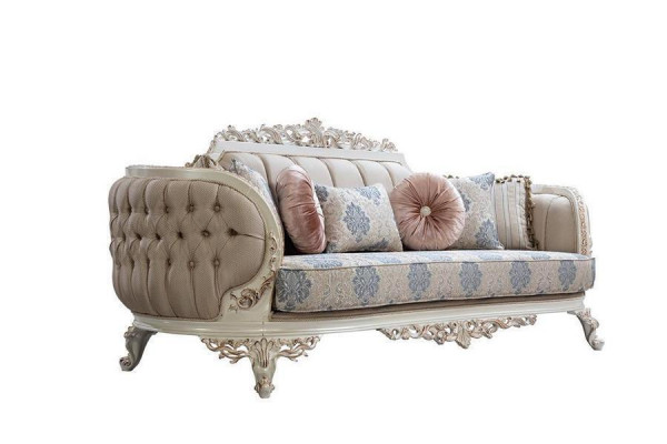Sofa Garnitur Klassesch Luxus Sofan Sessel Wunnzëmmer Set 3+1 Setter Chesterfield