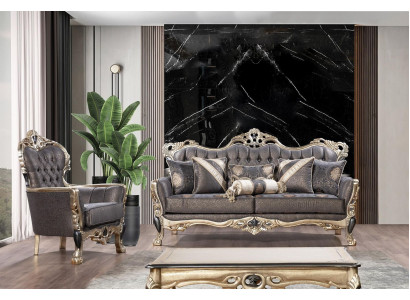 Sëtzlandschaft 3+1 Set Design Sofas Polster Couchen Relax Klassesch Sofa nei