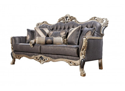 Luxus Sofa 3-Sëtzer Stoff Wunnzëmmer Klassesch Design Sofas Polster Couchen Nei