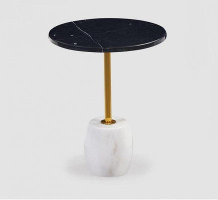 Luxuriéise Marmor Dësch Wunnzëmmer Miwwelen Ronnt Design Salondësch Stil