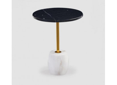 Luxuriéise Marmor Dësch Wunnzëmmer Miwwelen Ronnt Design Salondësch Stil