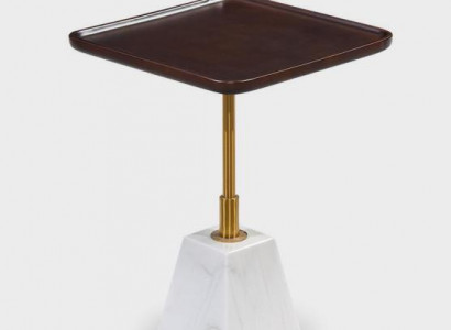 Wäiss-Brongen Metallsdësch Designer Niewendëscher Luxus Salondëscher Neien