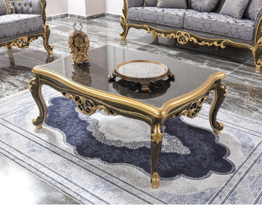 Chesterfield Sofa-Garnitur Polstersofa Sofa Blo Dräisëtzer Fautteuil Set