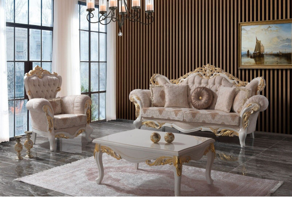 Polstersofa Komplett Couchgarnitur Sofagarnitur Beige Sofa Stoffsofa