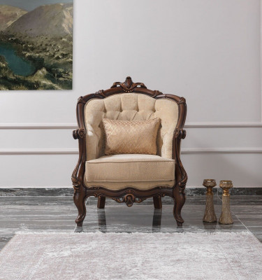 Polstersofa Sofa Sofasazgrupp Couch Stoffsofa Beige Chesterfield Set