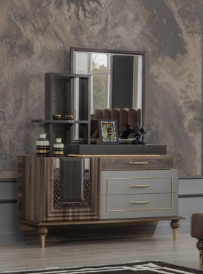 Schminktisch Konsolendësch Luxus Miwwelen Brong Design Holzkonsolen Nei