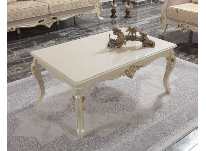 Couchtisch Wunnzëmmerdësch Säitendësch Konsolen Beige Holz Dësch