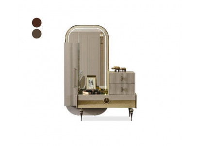 Gold Kommoden Set italienesche Stil Spigel Miwwel Edelstol Kommode