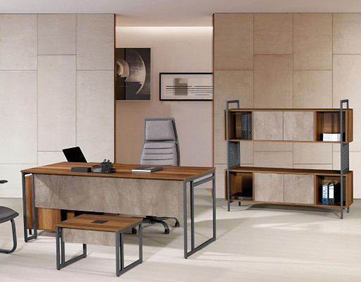 Eckbüroschreif Komplette Büro Büroschreif Set 3tlg Holz Büromiwwel Brong
