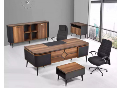 Büro fir Office Kanzlei Praxis Komplett Ariichtung Schaf Dësch 3-deeleger Set