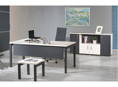 Bürosmiwwel Gro Set 3tlg Eckbüroschiertech Komplettbüro Schaf Holz Grupp