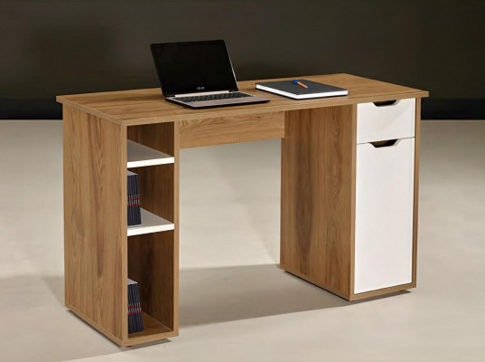 Schreifdësch Computerdësch Büro Dësch Holz Braun Bürosdësch Bürosmobiliéieren
