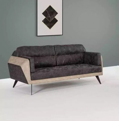 Modern Sofagarnitur Dräisëtzer Couch Fautteuil Polstermöbel Nei Set Design 3+1