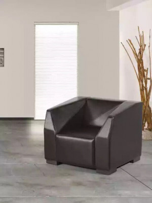 Schwaarz Aarbechtszëmmermiwwel Sofagarnitur Dräisëtzer Luxus Fauteuil 2 Deeler