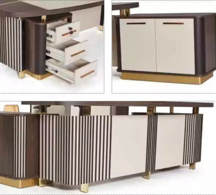 Ovale Schreifdësch Dësch 250x165 Luxus Dëscher Eckschreifdëscher Büro Miwwelen