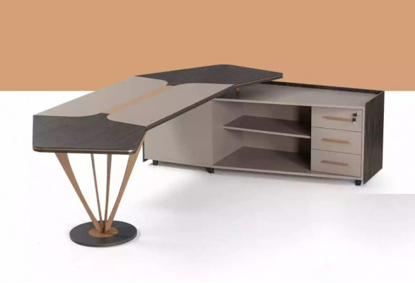 Wénkelschreibtisch Bürosmiwwel Büro Luxus Miwwel Modern Dësch Neiw