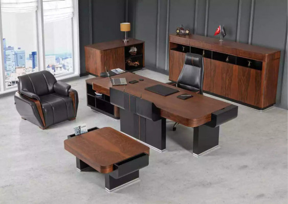 Aktesschaf Büro Miwwelen Regal Luxus Kommode Bëroschaf Aarbechtszëmmer