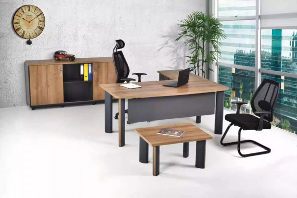 Büroaarbechtsplaz Schreifdësch Büromiwwelkollektioun Dësch Schaf Büro 3 Deeler
