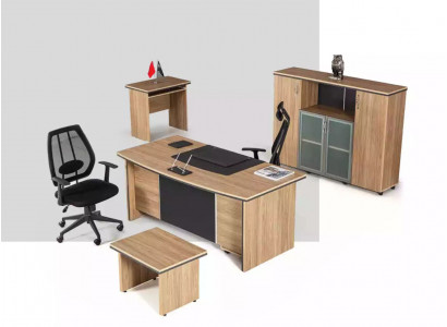 Luxus Büroausstattung Schreifdësch Regaler Säitentafel Aktebascht 4-teileregistréierschaf