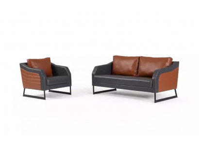 Büro Sofa Garnitur Zweesëtzer Sëtz Luxus Couch-Set Designer Sëtzgrupp