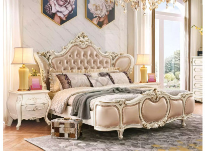 Schlofkummermiwwelen Bett 2x Nuetsdëscher Luxus-Set Nei klassesch Miwwelen 3 Stéck