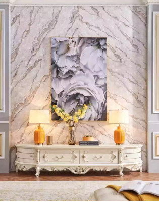 Lowboard am Wunnzëmmer Neiheet fir d'Interieur klassesch wäiss Miwwelen