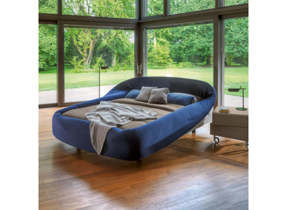 Blo hallekronneggt Duebelbett Designer Better Schlofzëmmer Luxus Miwwelen