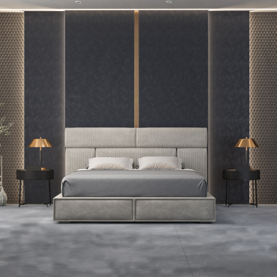 Gréng duebelt Bett Design Better Schlofzëmmer Miwwelen Liederbett Holzgestell