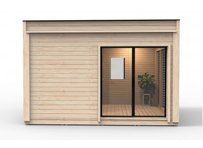 Sauna Dréchesauna Holzdampbad Saunafass Landhaus Gaart Saunaen Häischen