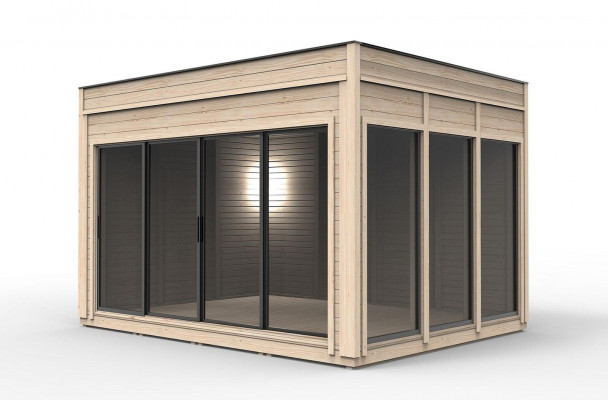 Campinghaus Holzhaus Gaardenhaus Camping Haischen Fäerdechshaus 464cm