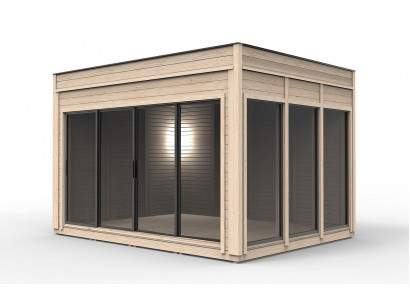 Campinghaus Holzhaus Gaardenhaus Camping Haischen Fäerdechshaus 464cm