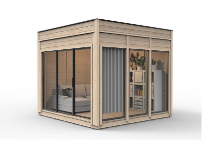 Campinghaus Gaarden Haus Holzhaus Vakanzhaus Gaardenhaus Haischen 354x354x318