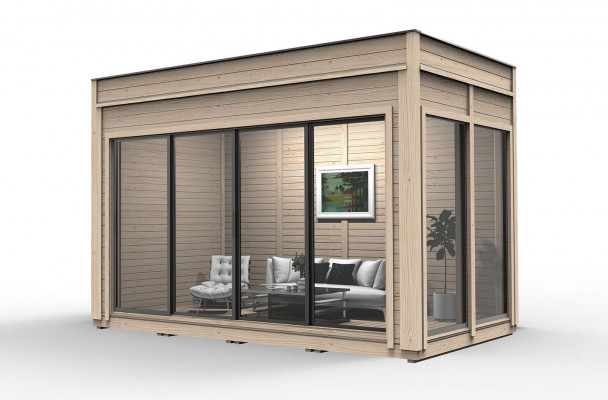 Campinghaus Holzhäuschen Gaardenhaus Vakanzenhaus Luxus Holzhaus Haischen