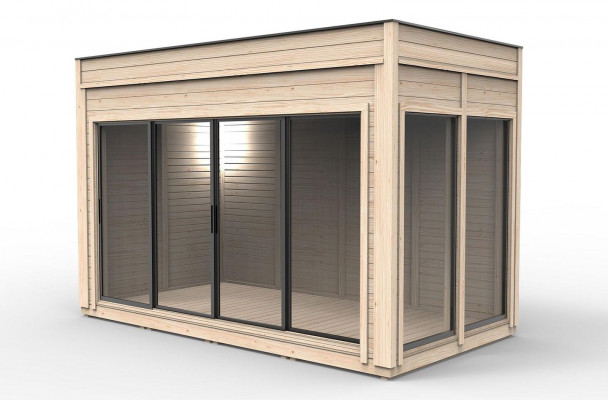 Campinghaus Holzhäuschen Gaardenhaus Vakanzenhaus Luxus Holzhaus Haischen