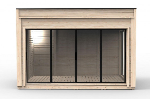 Campinghaus Holzhäuschen Gaardenhaus Vakanzenhaus Luxus Holzhaus Haischen