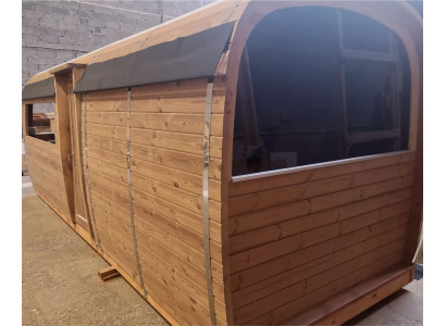 Holzsauna Baussesauna Holz Kieferholz Saunahaus Sauna Haischen Haus