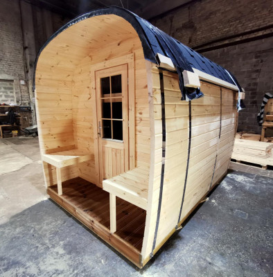 Sauna Holz Dréchensauna Gaart Holzsauna Outdoor Saunaen 300x230x270