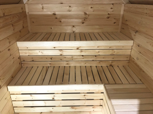 Sauna Holz Gaart Holzsauna Outdoor Saunen Dréchesauna 220x250x180