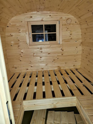 Sauna Holz Dréchensauna Gaart Holzsauna Outdoor Saunaen 300x230x270