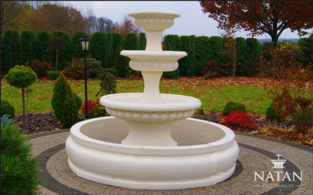 Becke fir Zéierbrunnen Sprangbur Schoulpter Brunnen Gaart Fontaine Weier Nei