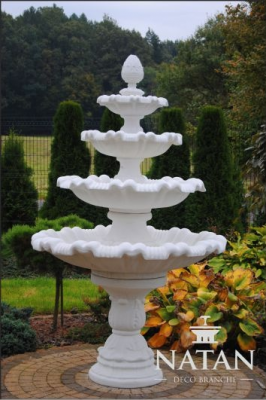 Springbrunn Gaart Weier Well 218cm Steenbrunn Gaartbrunnen Fontaine Nei