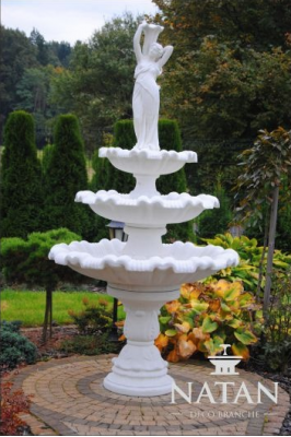Dekorative Quellborn Skulptur Dékor Born Gaart Fontän Dam Nei 252cm