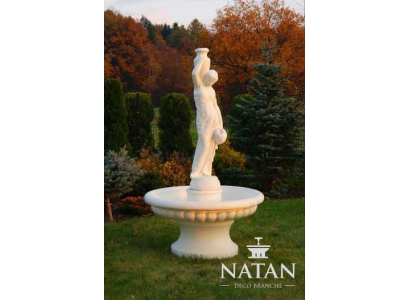 Dekorativen Zéierbrunnen Figur 206cm Brunnen Dekoratioun Gaart Brunn Weier