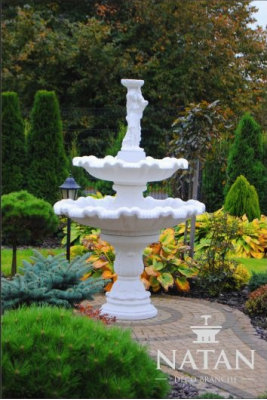 Dekorative Brunnen Sprangbur Figur 197cm Brunnen Dekoratioun Gaart Fontaine Weier